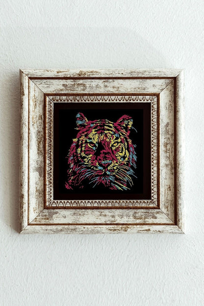 Soyut Çalışma Çerçeveli Taş Tablo , Çerçeveli Taş Duvar Dekoru-enkcrcvtbl-00104 20 cm