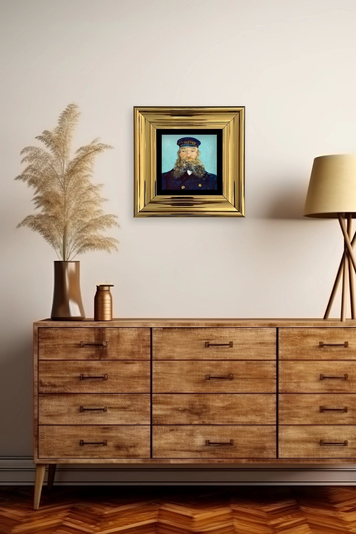 Van Gogh Çerçeveli Taş Tablo 20 cm