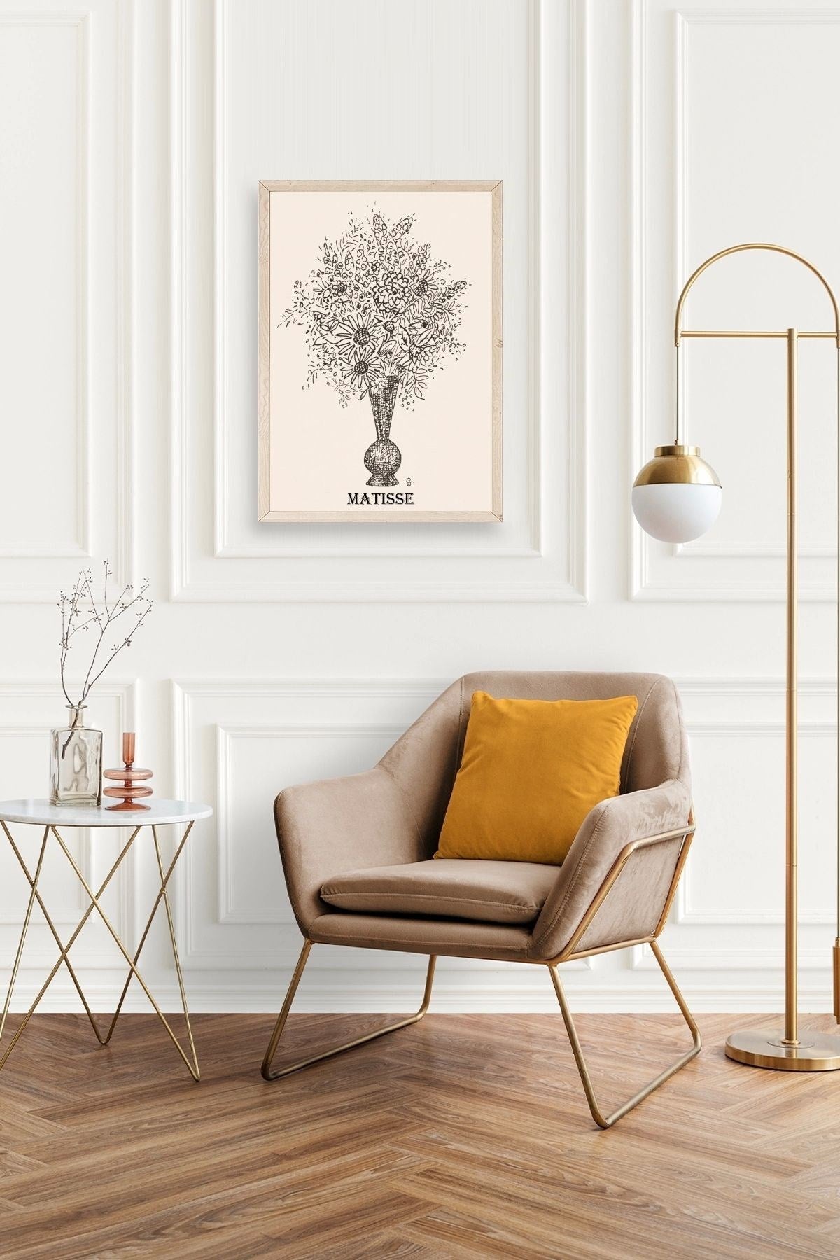 Matisse Ahşap Çerçeveli Tablo 50 x 70