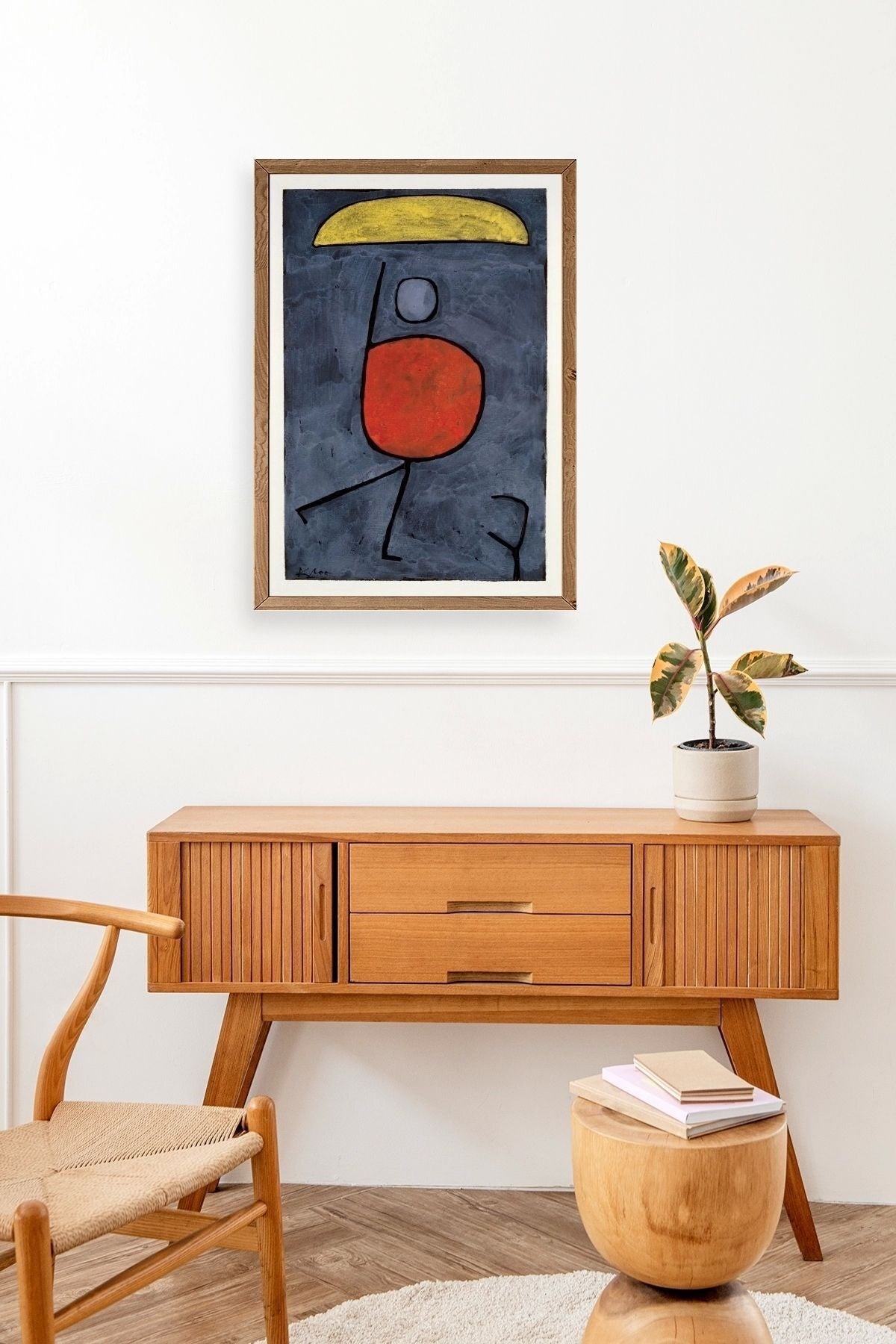 Paul Klee Ahşap Çerçeveli Tablo 30 x 42