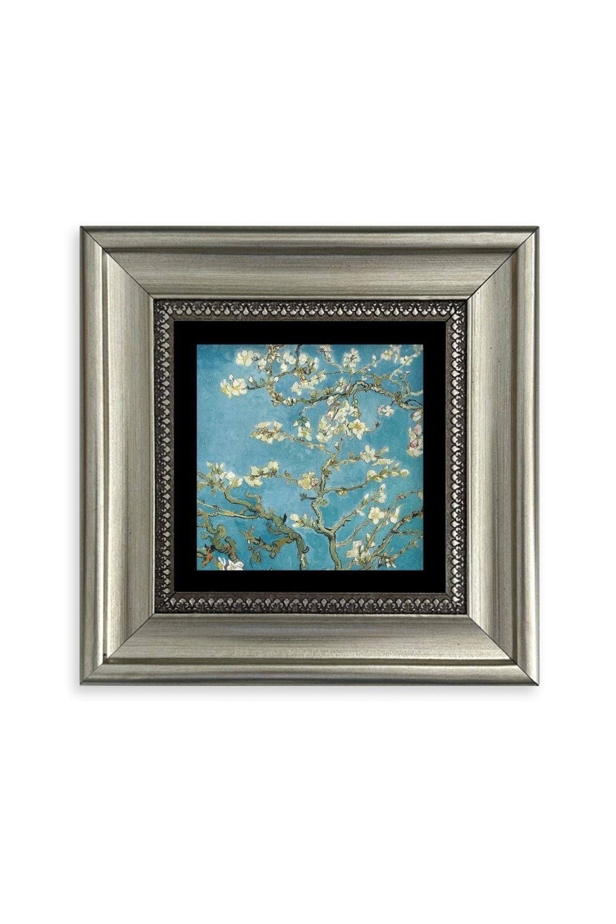 Bahar Çiçekleri Çerçeveli Taş Tablo 20 cm