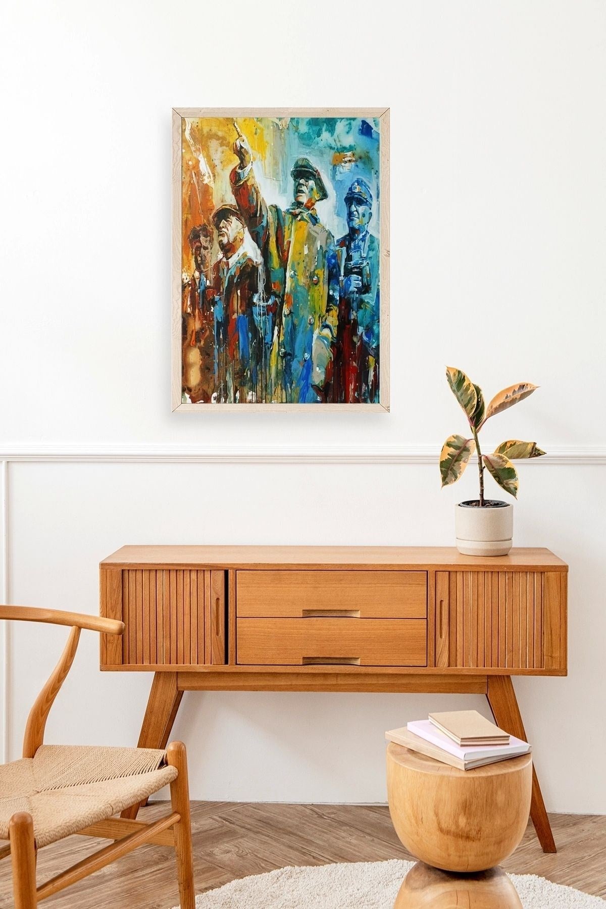 Atatürk Ahşap Çerçeveli Tablo 23 x 30