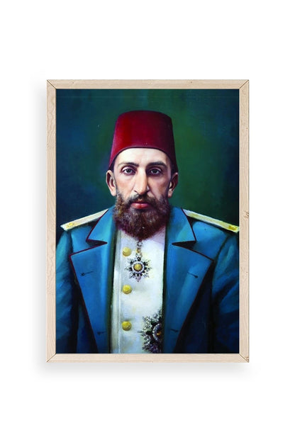 Abdülhamit Ahşap Çerçeveli Tablo 30 x 42