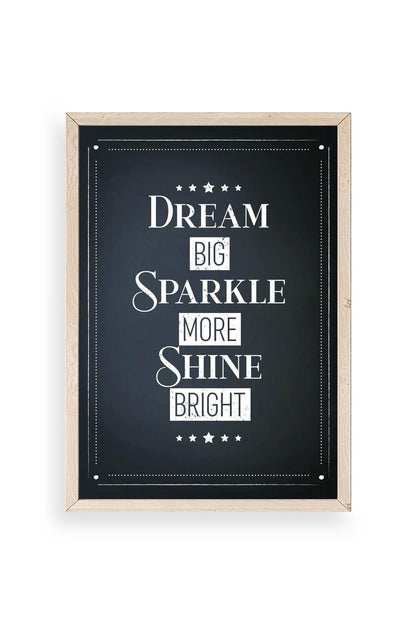 Motto Ahşap Çerçeveli Tablo 50 x 70