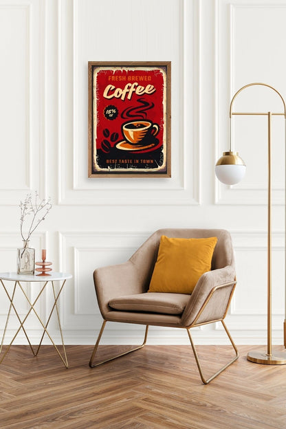 Kahve Ahşap Çerçeveli Tablo 50 x 70