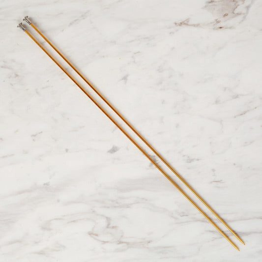 Loren Crafts 2,5 mm 35 cm Sarı Metal Örgü Şişi - L