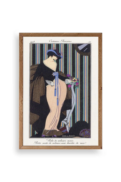 Paris Kostümleri Ahşap Çerçeveli Tablo 17 x 23