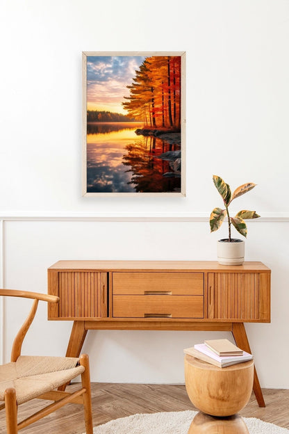 Manzara Ahşap Çerçeveli Tablo 30 x 42