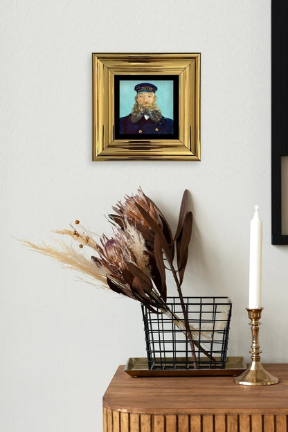 Van Gogh Çerçeveli Taş Tablo 20 cm