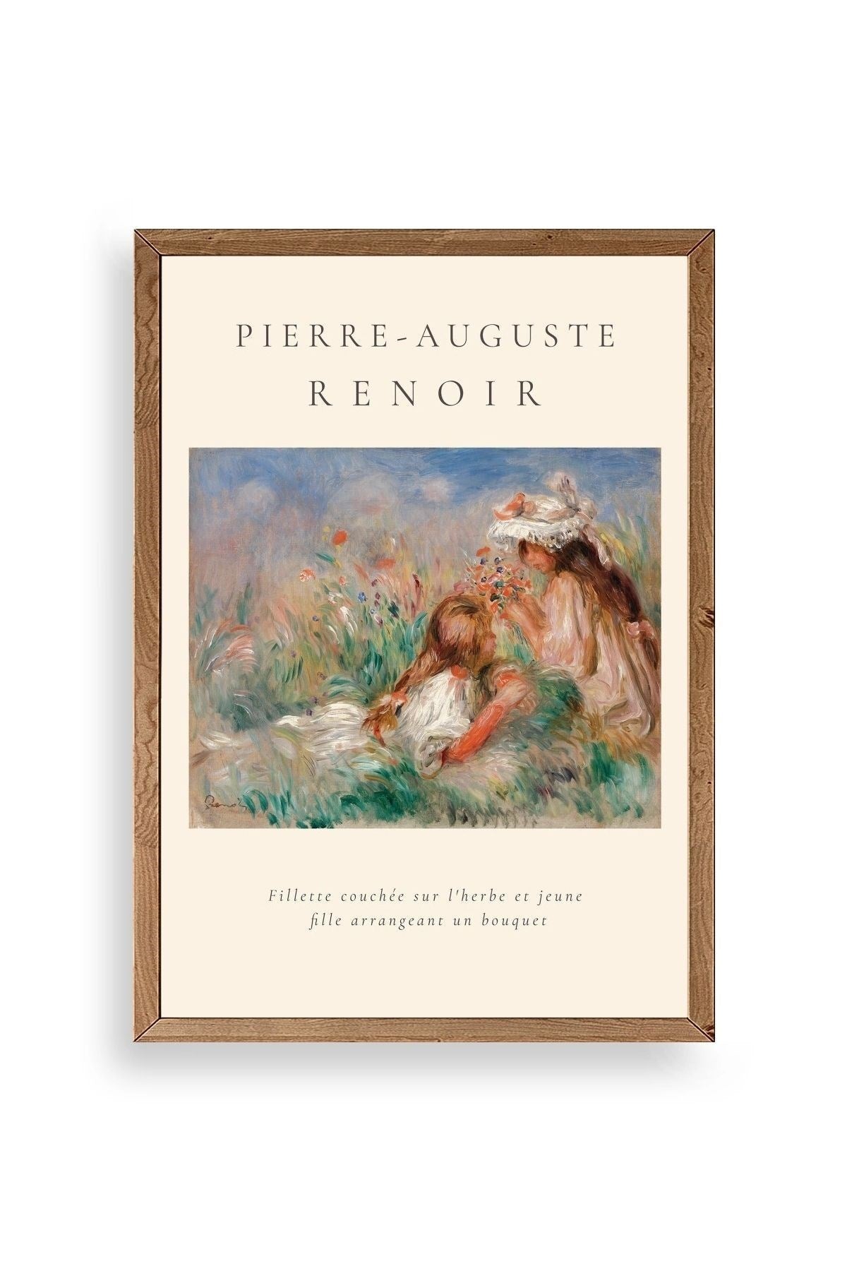 Pierre-Aguste Renoir Ahşap Çerçeveli Tablo 17 x 23