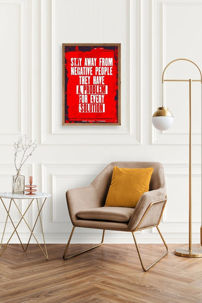 Motto Ahşap Çerçeveli Tablo 17 x 23