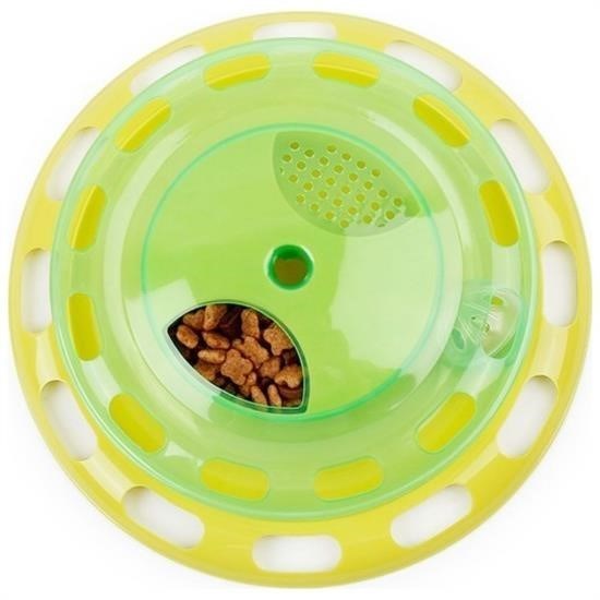 BUFFER® Döner Tablalı Kedi Yemek Yeme Kabı Eğlenceli Kedi Yemek Tabağı
