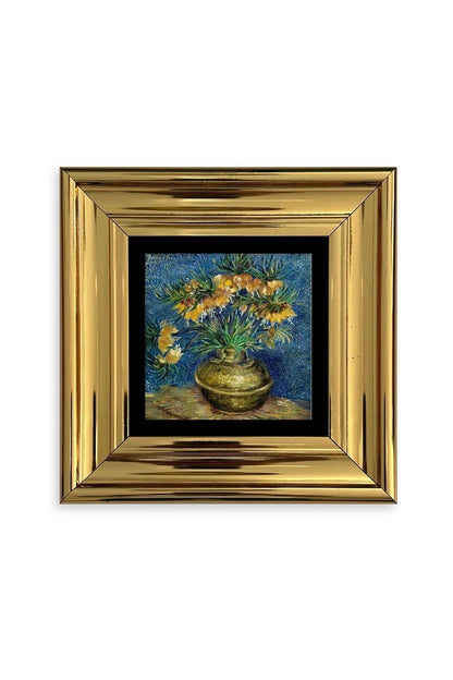 Van Gogh Çerçeveli Taş Tablo 20 cm