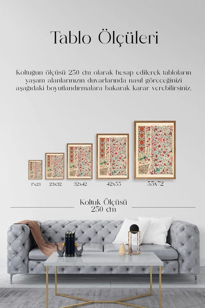 Desen Ahşap Çerçeveli Tablo 17 x 23