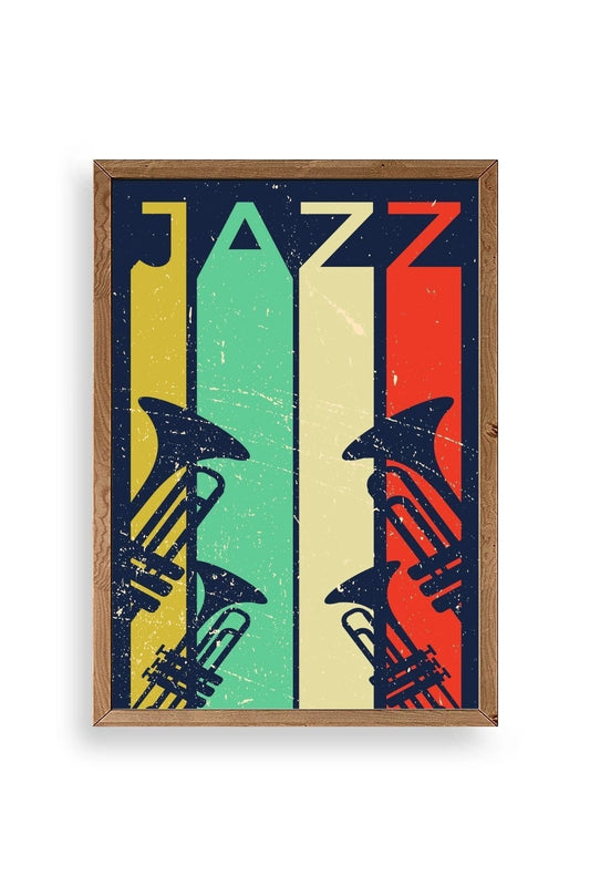 Jazz Ahşap Çerçeveli Tablo 30 x 42