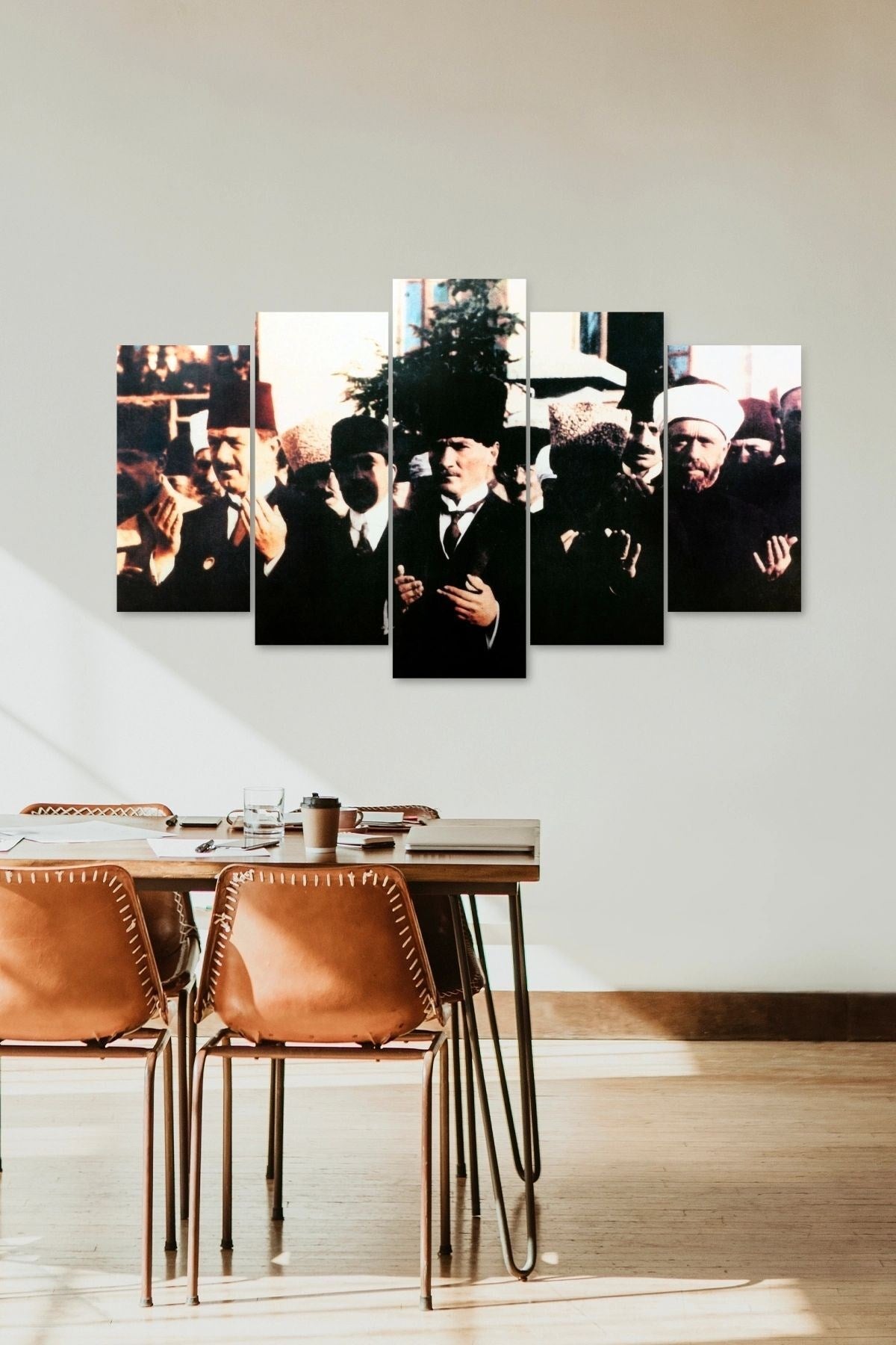 Atatürk Dua 5 Parçalı Mdf Tablo 60 x 100