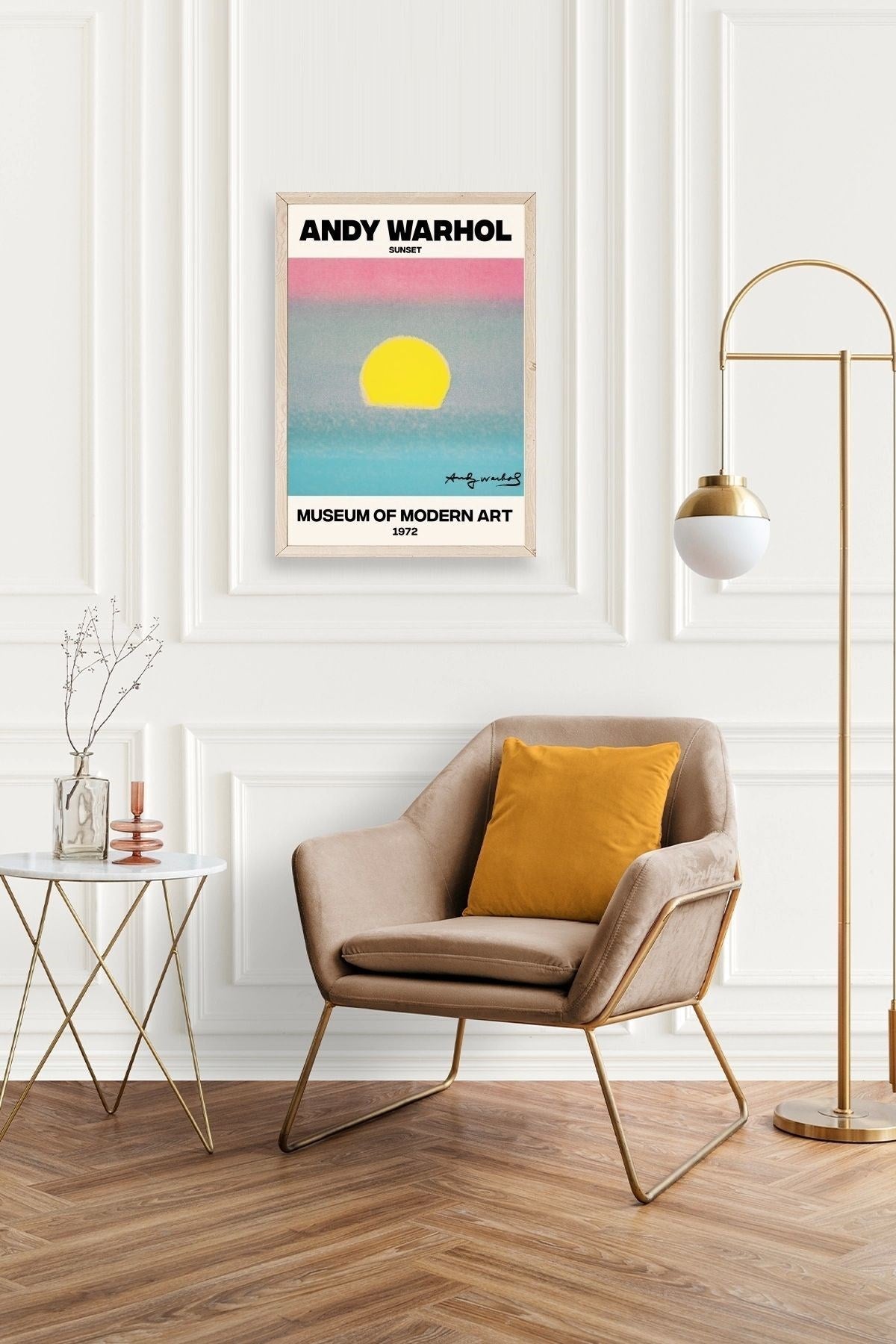 Andy Warhol Ahşap Çerçeveli Tablo 30 x 42