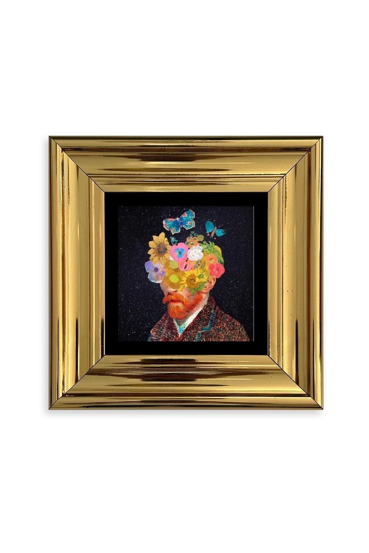 Van Gogh Çerçeveli Taş Tablo 20 cm