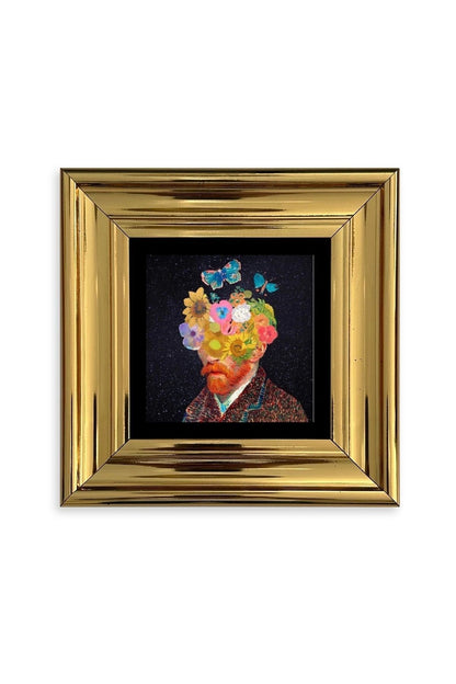 Van Gogh Çerçeveli Taş Tablo 20 cm