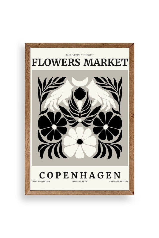 Çiçek Ahşap Çerçeveli Tablo 30 x 42