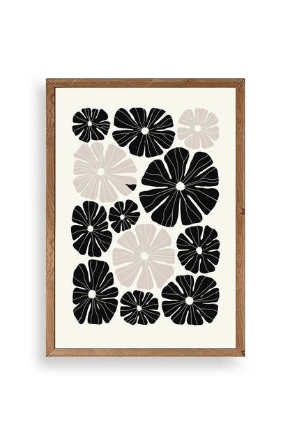 Çiçek Ahşap Çerçeveli Tablo 23 x 30