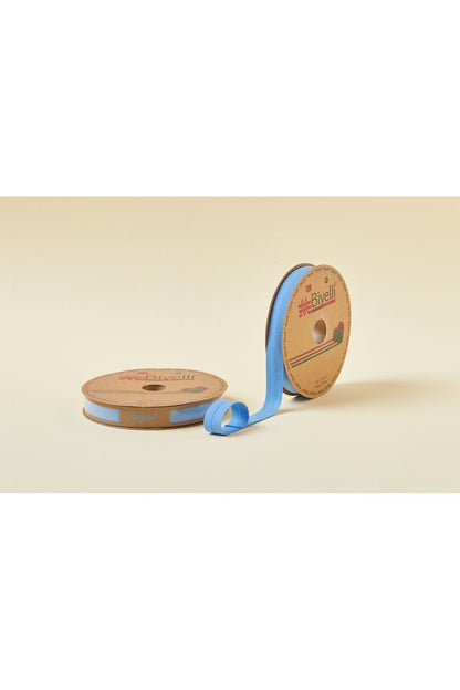 Biye Koton Katlı D60 Koyu Mavi 2 cm 25 Metre %65 Koton %35 Polyester