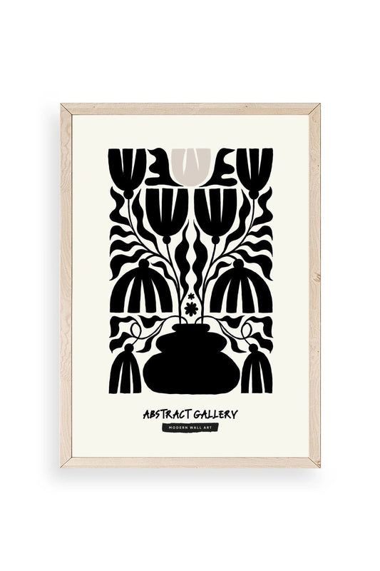 Çiçek Ahşap Çerçeveli Tablo 23 x 30