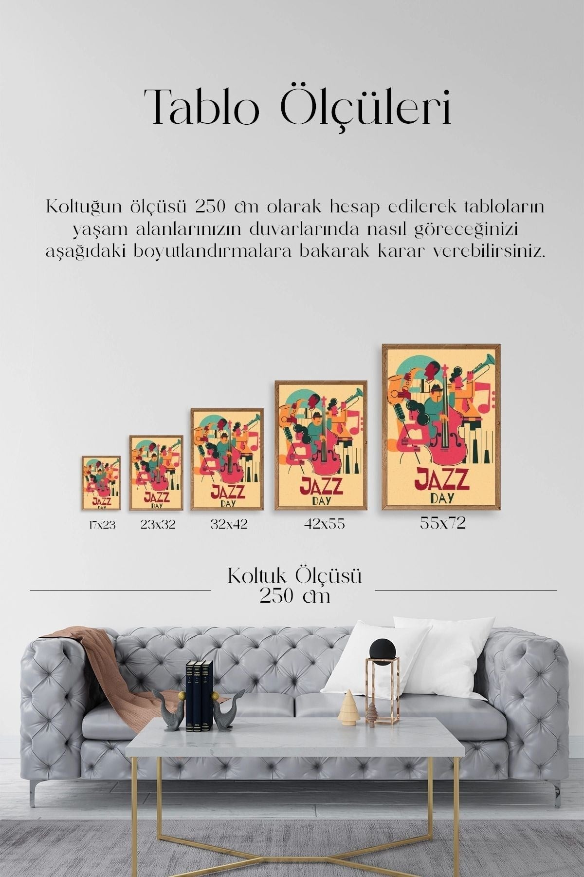 Jazz Ahşap Çerçeveli Tablo 50 x 70