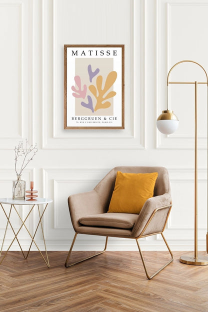 Soyut Ahşap Çerçeveli Tablo 50 x 70