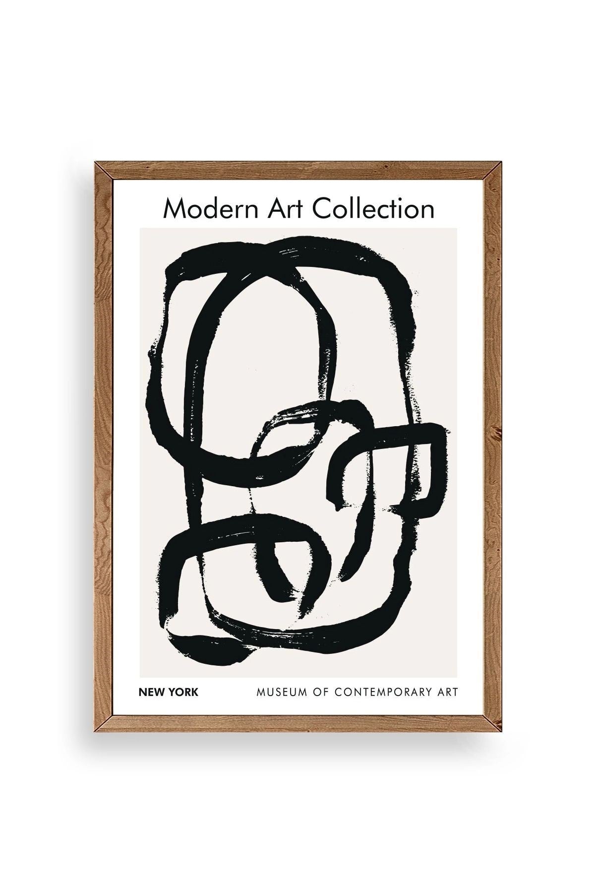 Modern Ahşap Çerçeveli Tablo 17 x 23