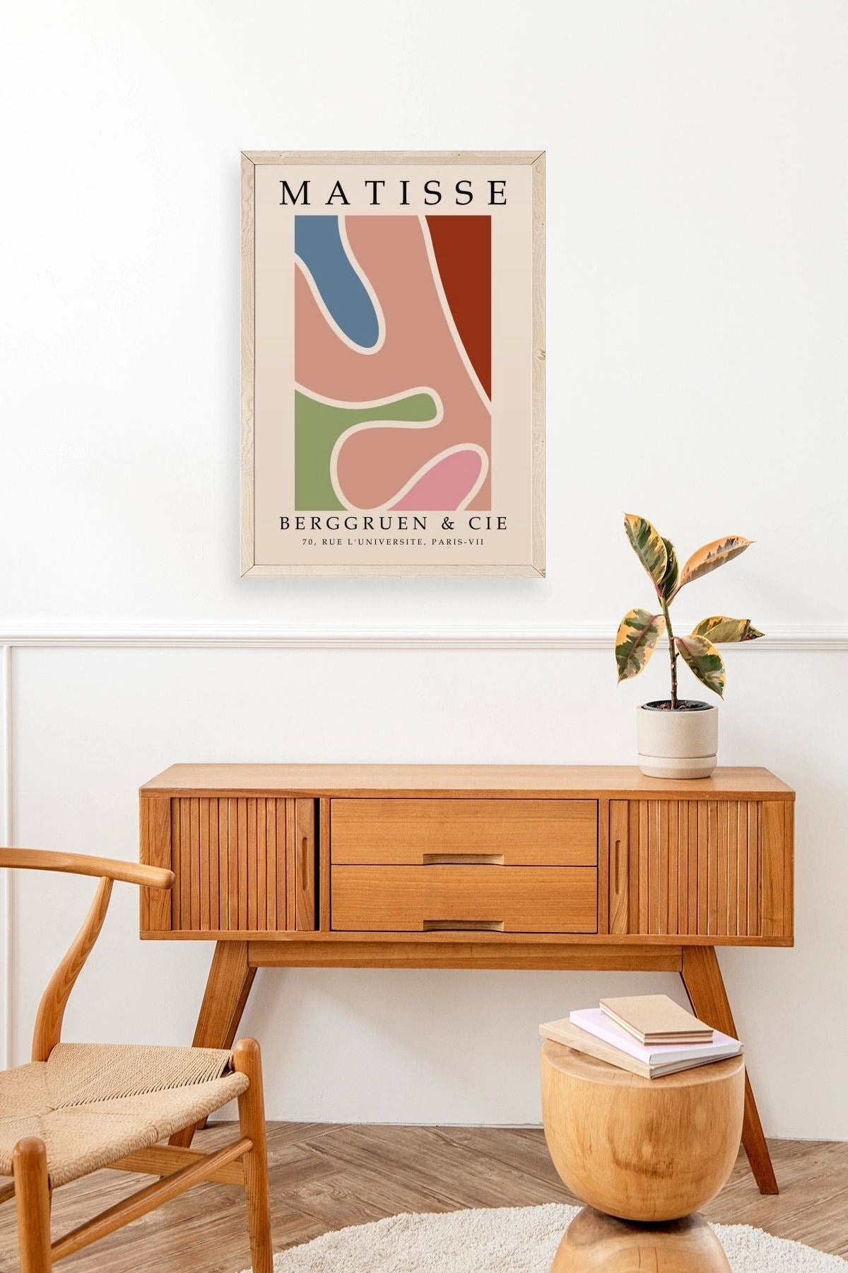 Modern Ahşap Çerçeveli Tablo 30 x 42