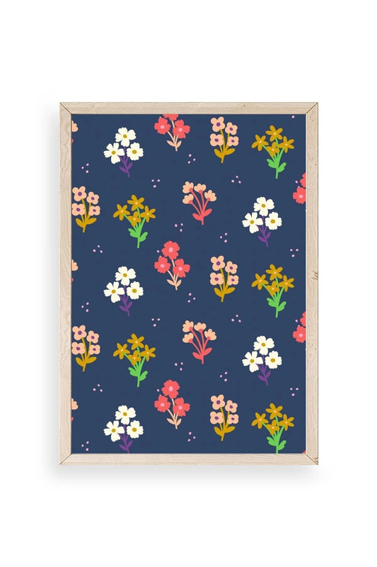 Çiçek Ahşap Çerçeveli Tablo 30 x 42