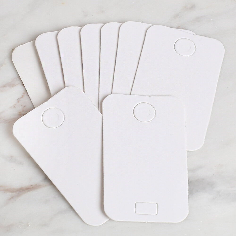 Loren 25'li Beyaz Takı Bileklik Kartı