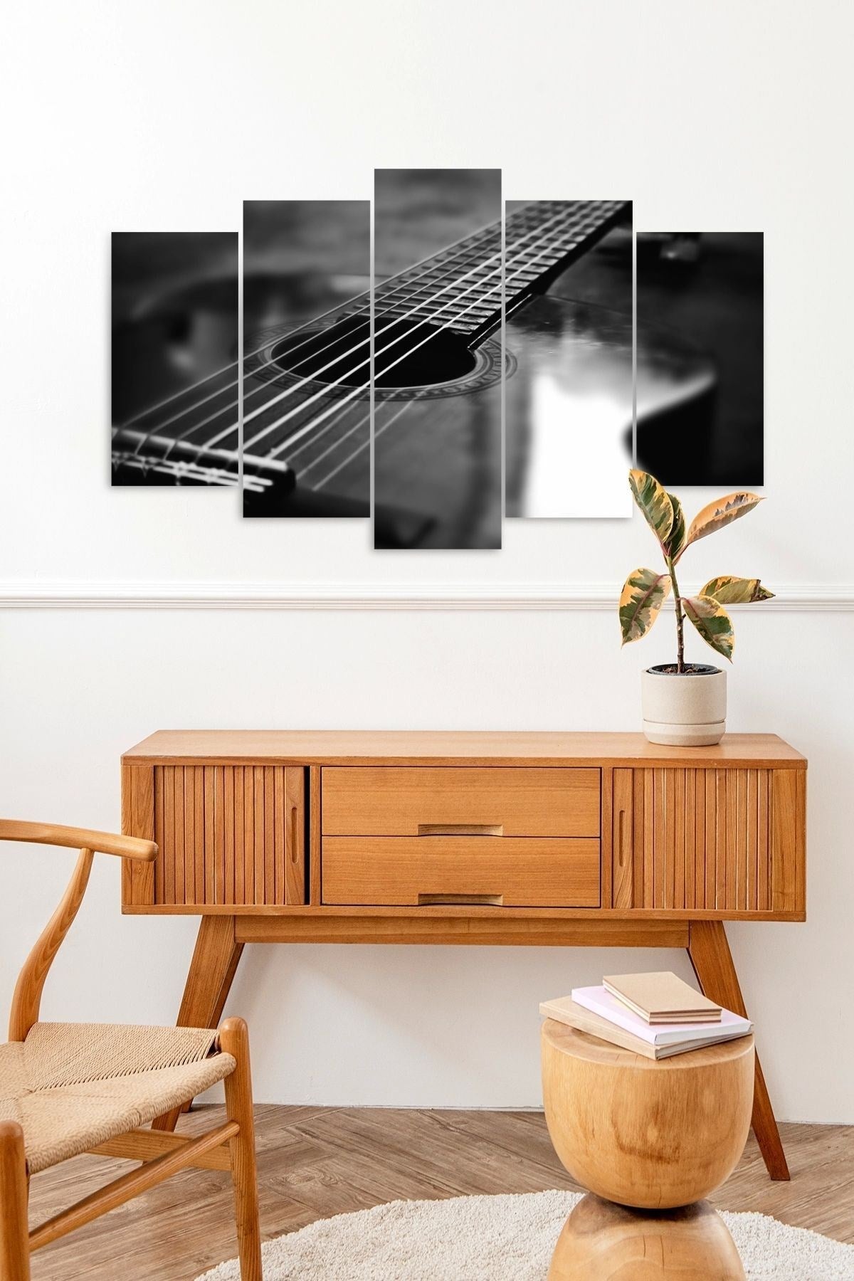 Guitar 5 Parçalı Mdf Tablo 60 x 100
