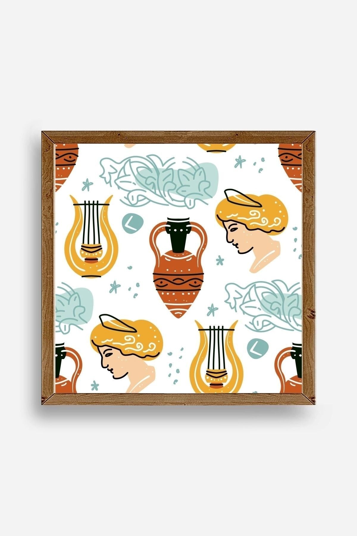 Roma Ahşap Çerçeveli Tablo 42 x 42