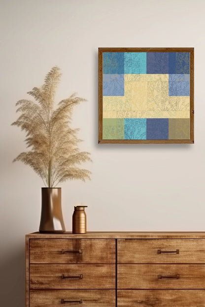 Kare Ahşap Çerçeveli Tablo 42 x 42