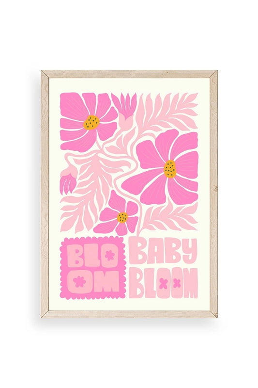 Çiçek Ahşap Çerçeveli Tablo 23 x 30