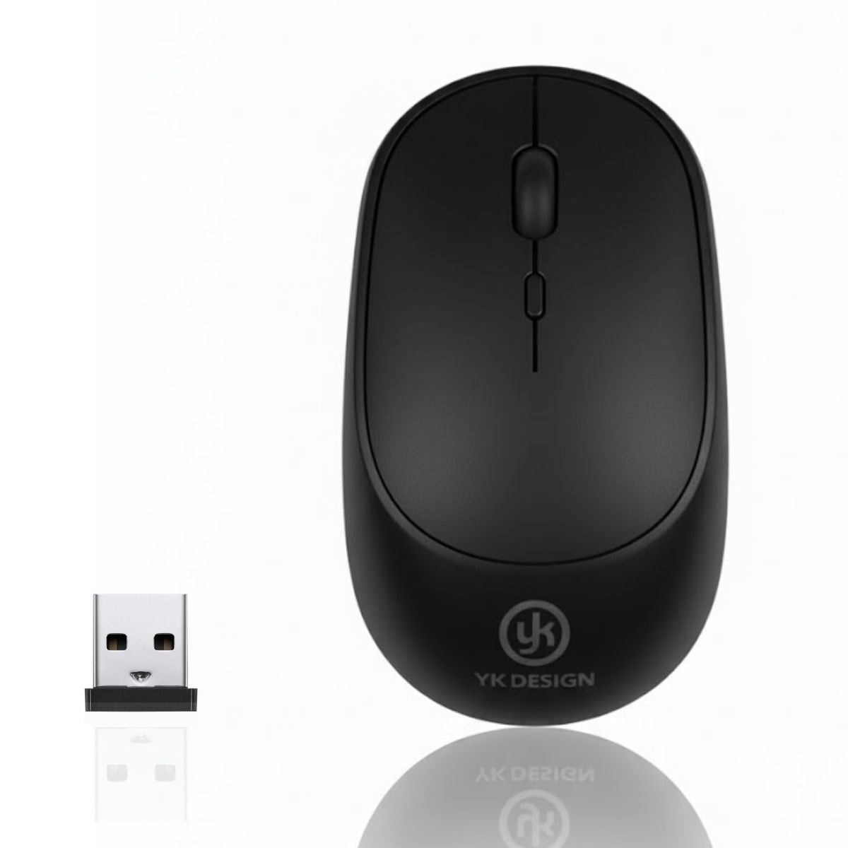 BUFFER® Siyah Renkli Ergonomik Sessiz Kablosuz Mouse – USB Alıcılı, Ofis ve Oyun İçin Konforlu Bilgisayar Faresi MS6310