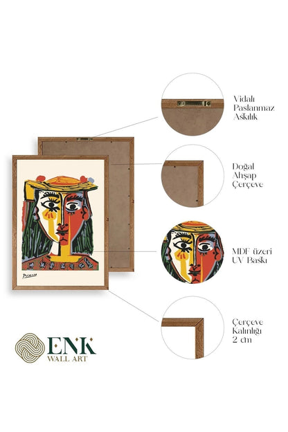 Picasso Ahşap Çerçeveli Tablo 30 x 42