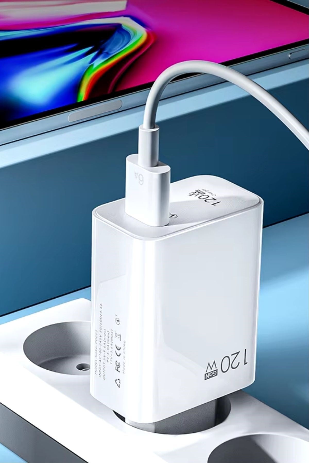 BUFFER® 120W USB Hızlı Type C Uçlu Kablolu Şarj Aleti
