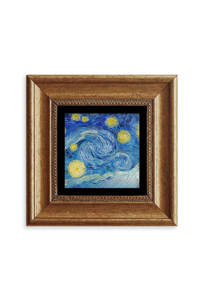Van Gogh Çerçeveli Taş Tablo 20 cm