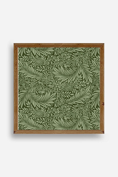 Yaprak Ahşap Çerçeveli Tablo 42 x 42