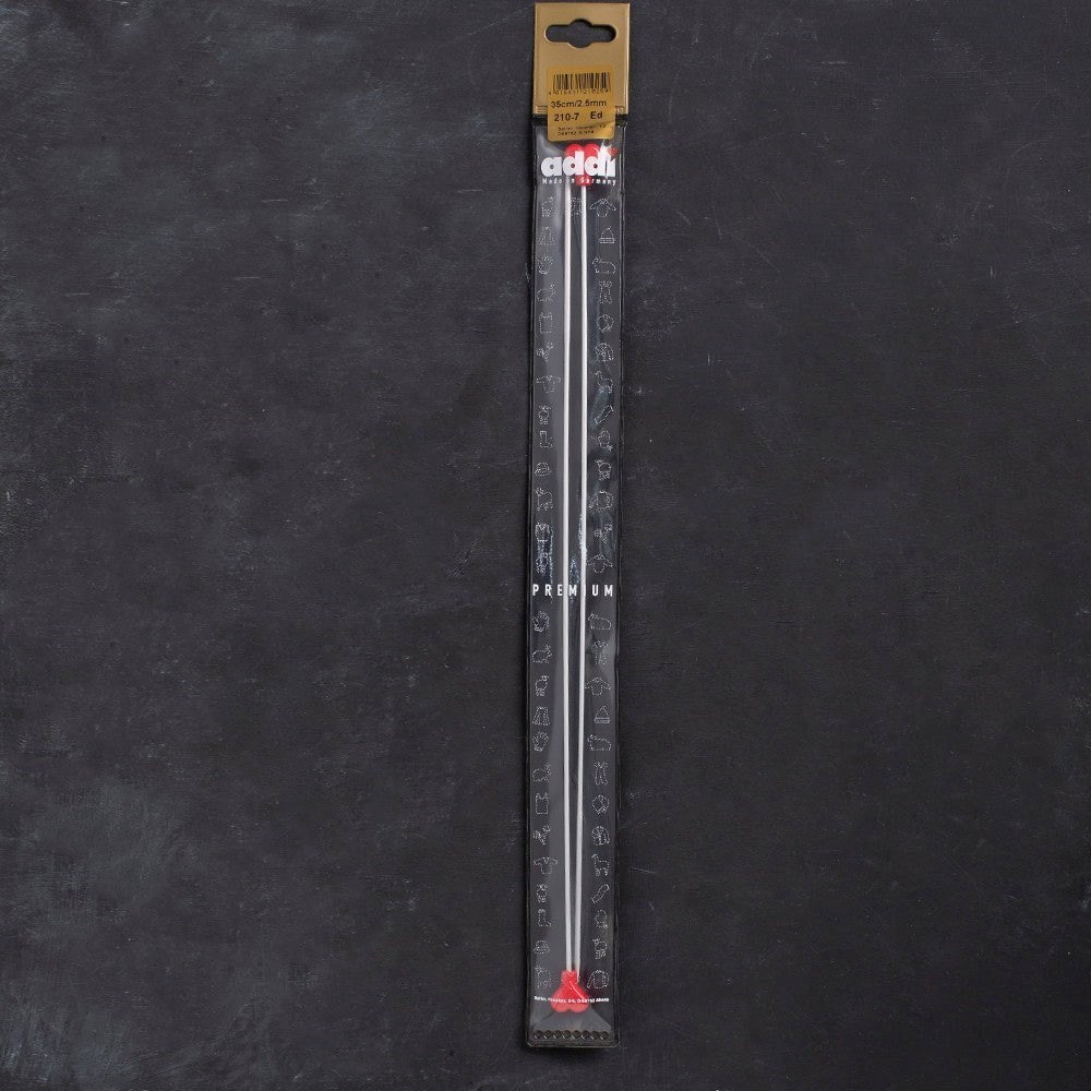 Addi 2,5mm 35cm Klasik Alüminyum Hızlı Örgü Şişi -