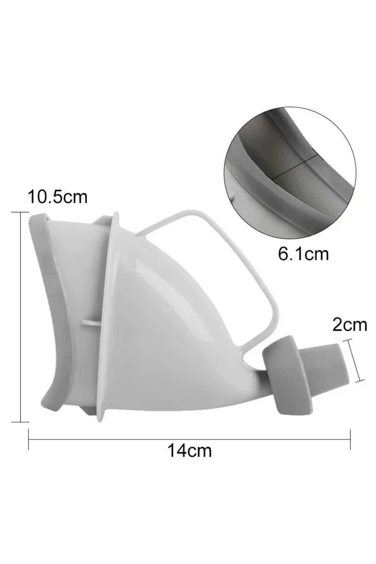 BUFFER® Unisex Taşınabilir Hijjenik Seyahat Tuvalet Aparatı Seyahat Tuvalet Hunisi