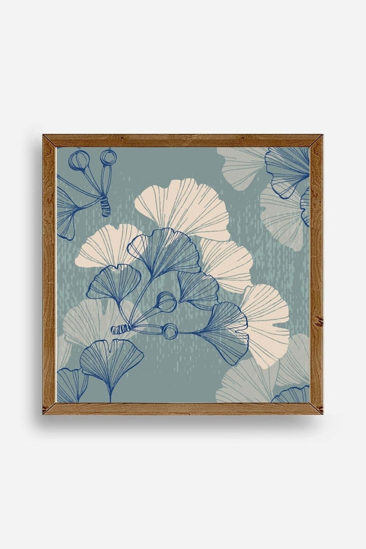 Çiçek Ahşap Çerçeveli Tablo 23 x 23