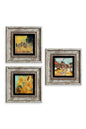Van Gogh 3 lü Set Çerçeveli Taş Tablo 20 cm