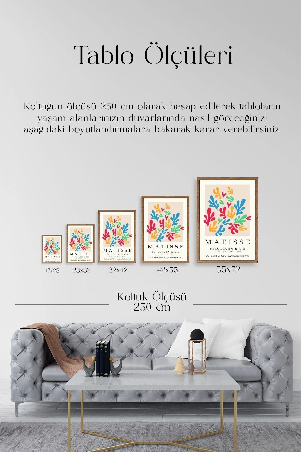 Modern Ahşap Çerçeveli Tablo 23 x 30