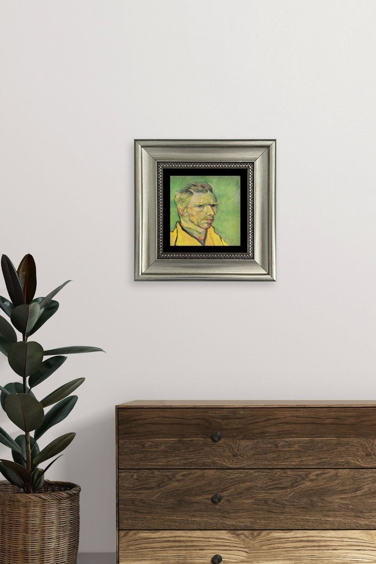 Van Gogh Çerçeveli Taş Tablo 20 cm