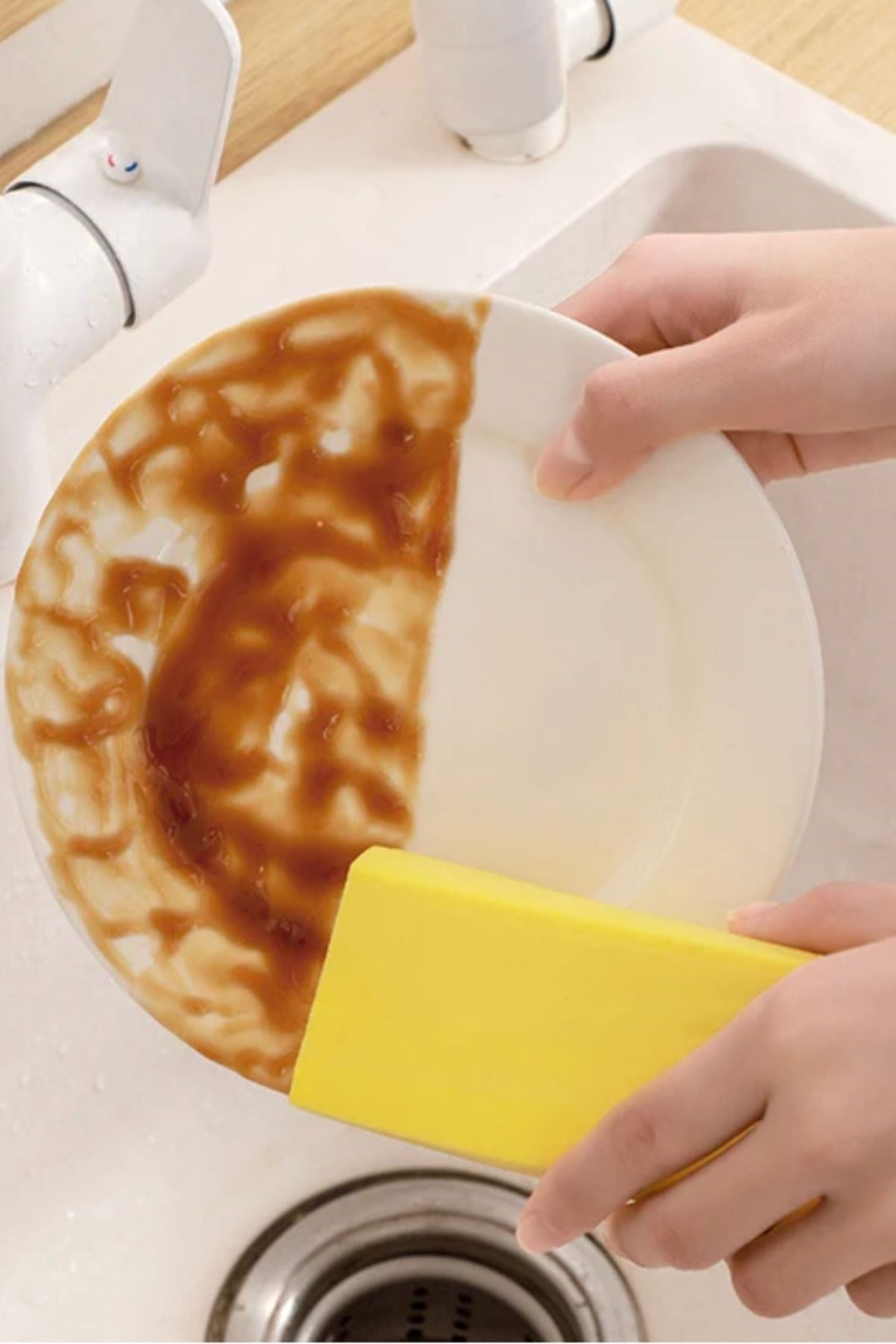 BUFFER® Nemli Silgi Süngeri Banyo,Mutfak ve Araba İçin Temizlik Süngeri