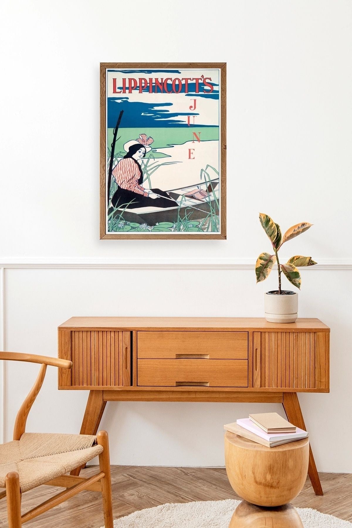 Lippincott's Ahşap Çerçeveli Tablo 30 x 42